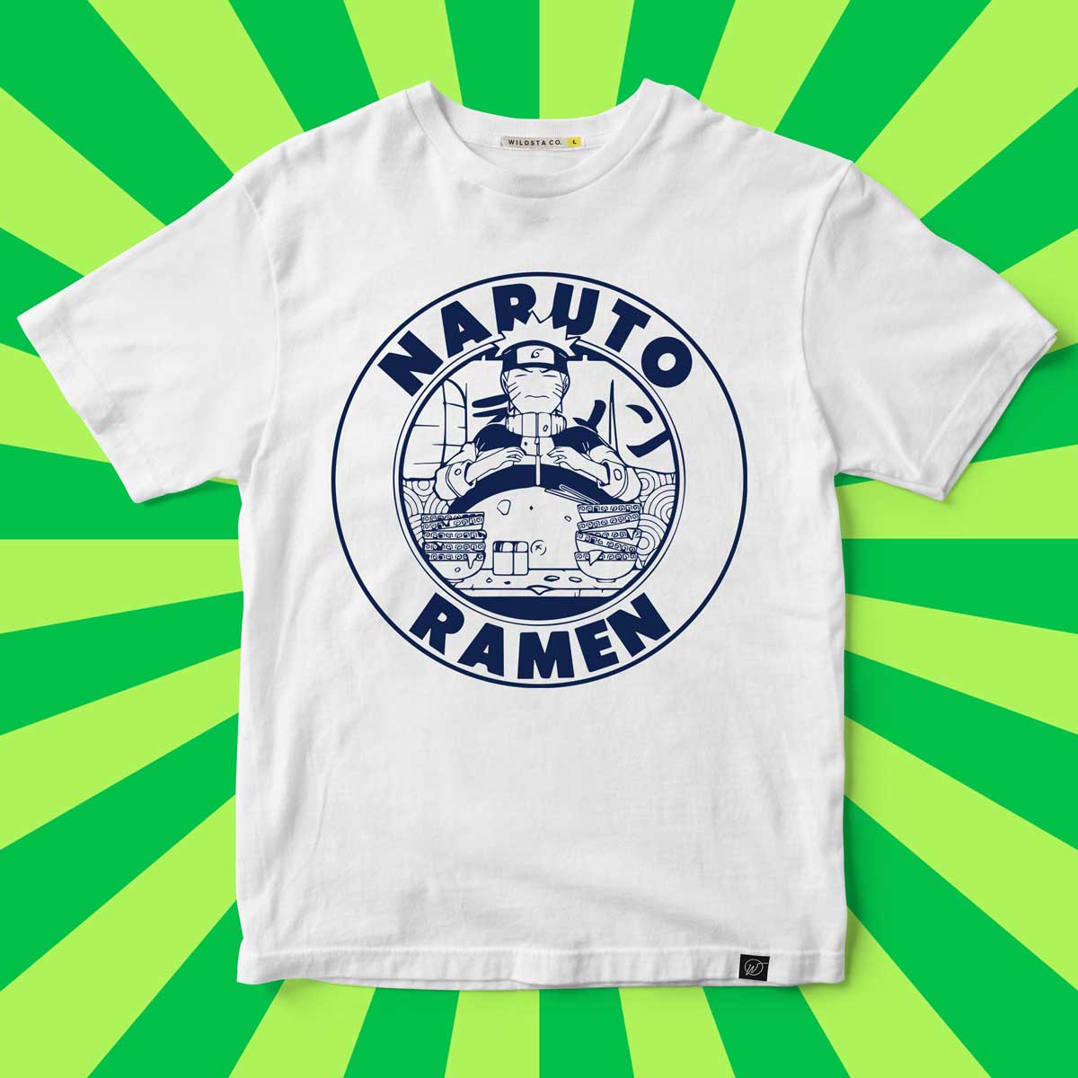 Angry Kakashi And Naruto Top Ramen Combo Printed T-shirt. - Wildsta India